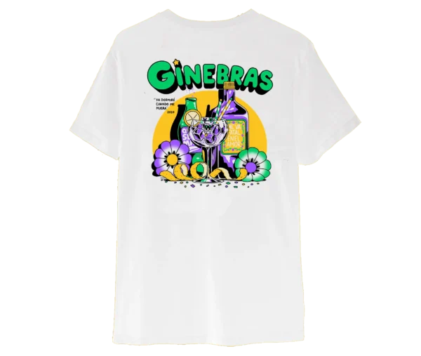 Camiseta GINEBRAS "Ya Dormiré Cuando Me Muera" - Imagen 2