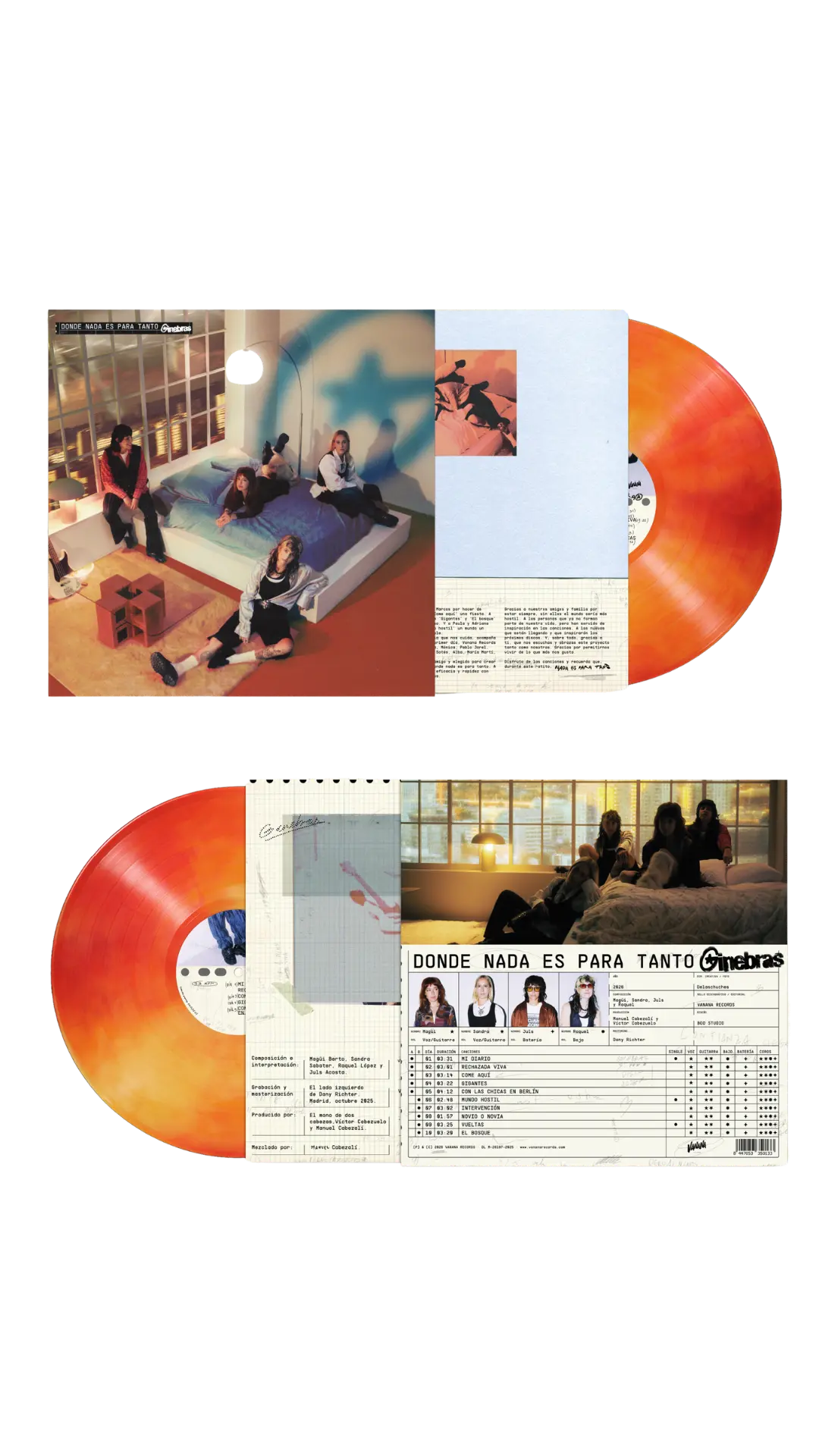 VINILO "Donde nada es para tanto" Ginebras
